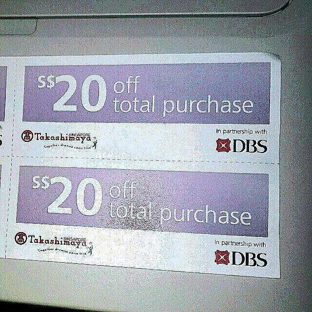 $80 takashimaya voucher