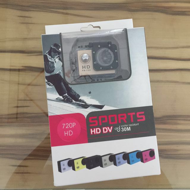 bnib: sports hd dv 720p fb-720p water resistant action cam
