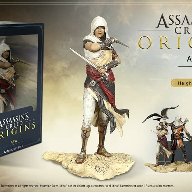 assassin"s creed origins aya figurine from ubicollectibles