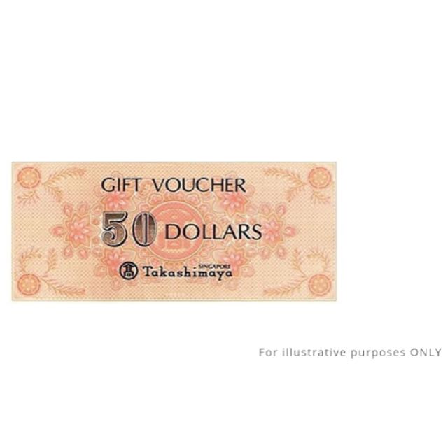 $50 takashimaya voucher