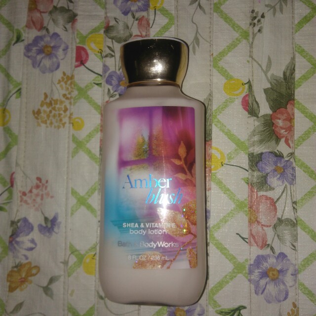 bath and body works amber blush lotion