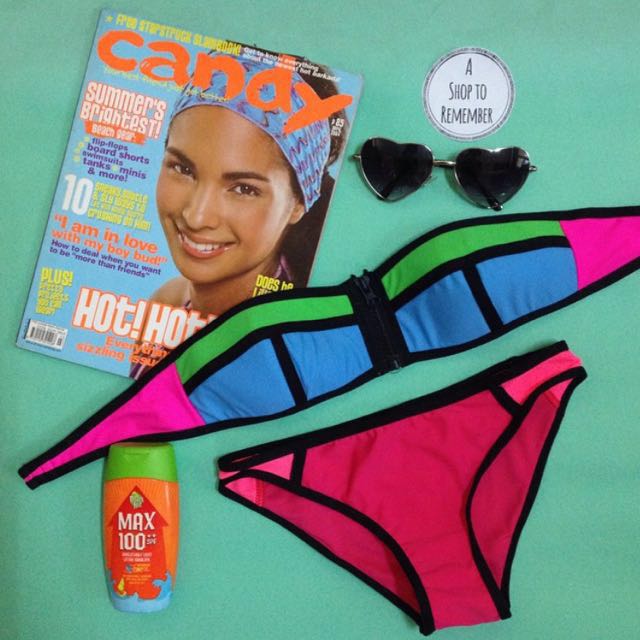 Triangl Inspired Neoprene Bikini Women S Fashion Swimwear Bikinis