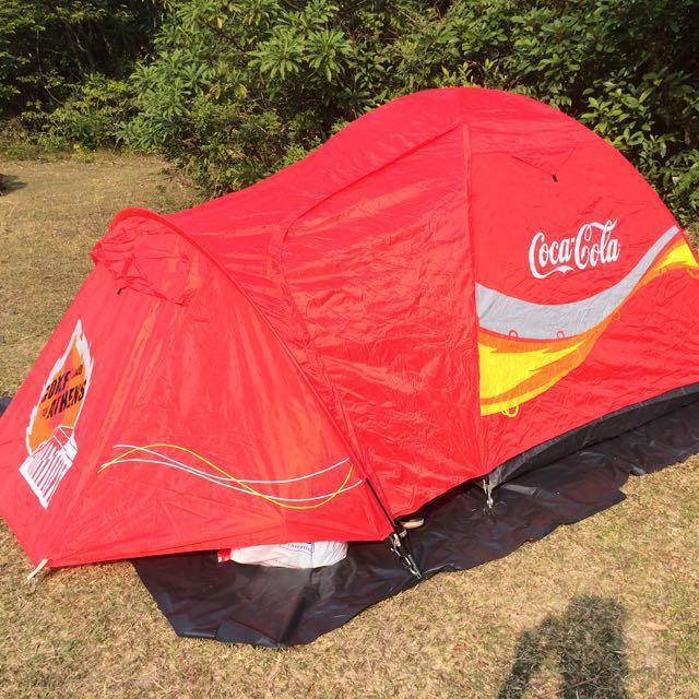 可口可乐 coca-cola 户外露营帐幕 (2-3人适用)
