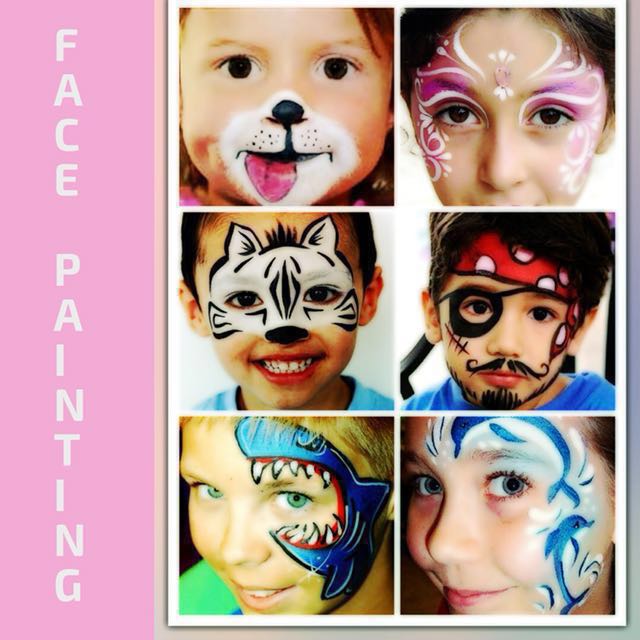 face-painting,watch a clown face painting