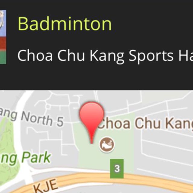 badminton court at cck sport hall 10 nov friday 7pm 2 courts