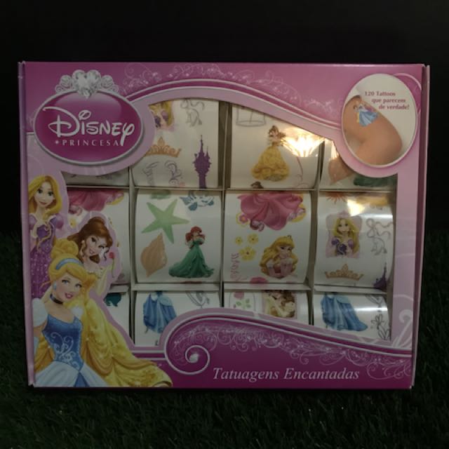 bnib disney princess tattoo set
