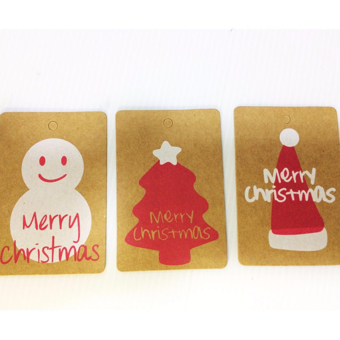 12 pcs @ $2.50 christmas gift tags
