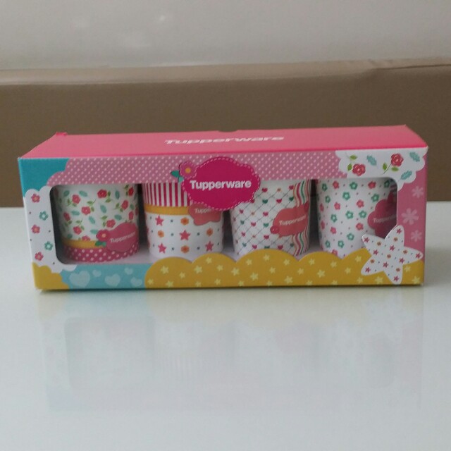 tupperware gift set - blushing pink mug set (4pcs)
