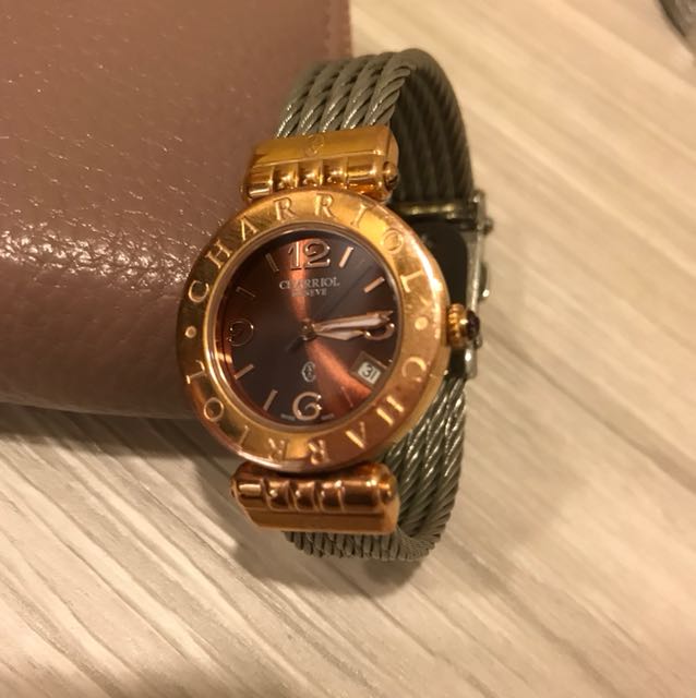 夏利豪玫瑰金手表