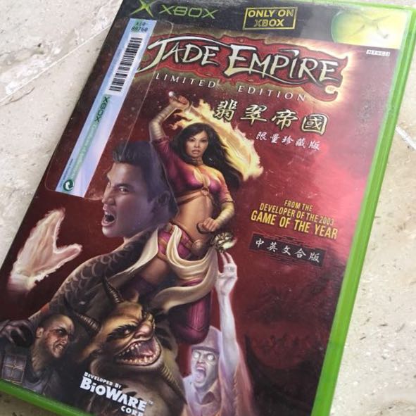 jadeempire,empireearth xbox original, 1st gen / jade empire limited edition