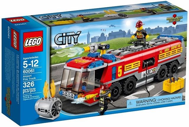lego city 60061 airport fire truck