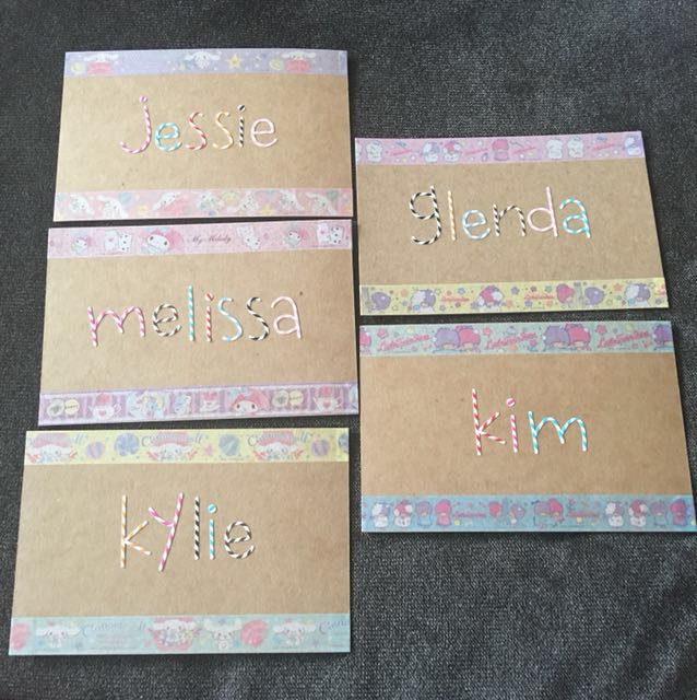 personalised name greeting cards
