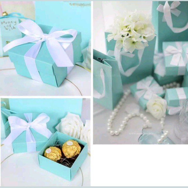 mint green wedding favor party gift bag birthday baby shower