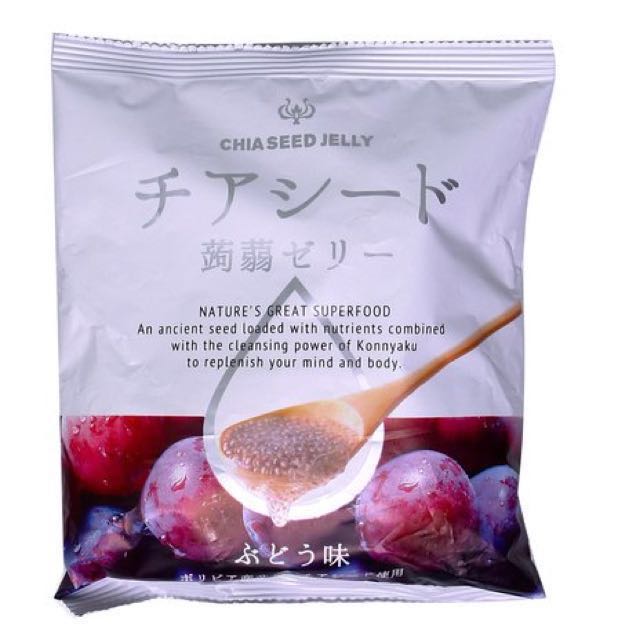 chia seed jelly grape 205g