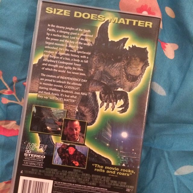 godzilla vcr