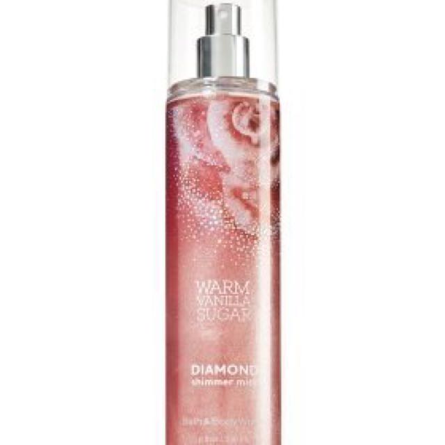 shimmer mist,shirtmist bath & body works diamond shimmer mist - warm vanilla