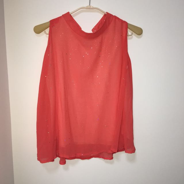 reddish orange top