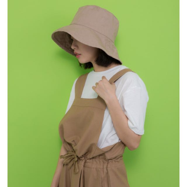 转卖boga shop 渔夫帽 卡其色 正韩