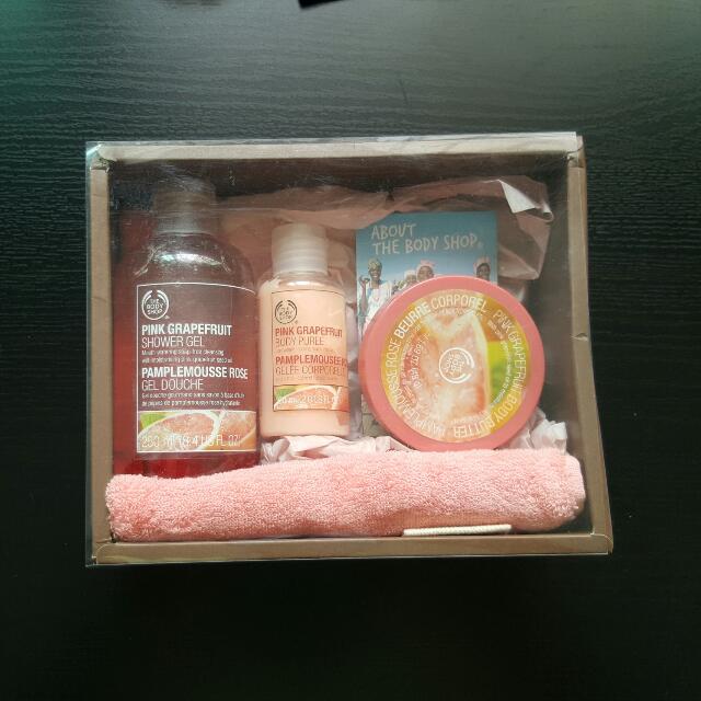 bn bodyshop pink grapefruit gift set