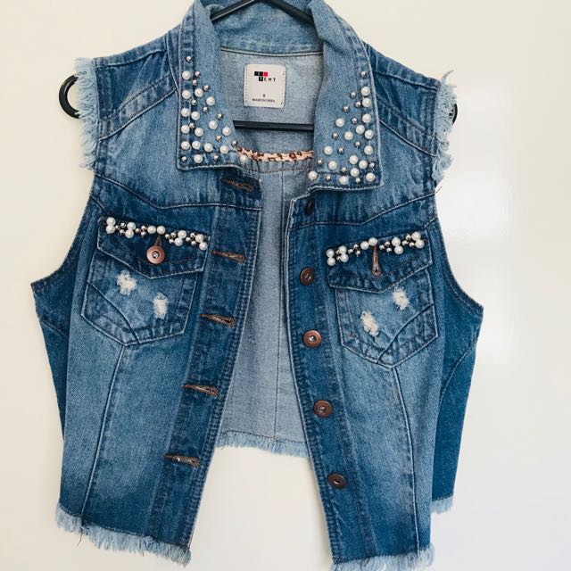 denim vest