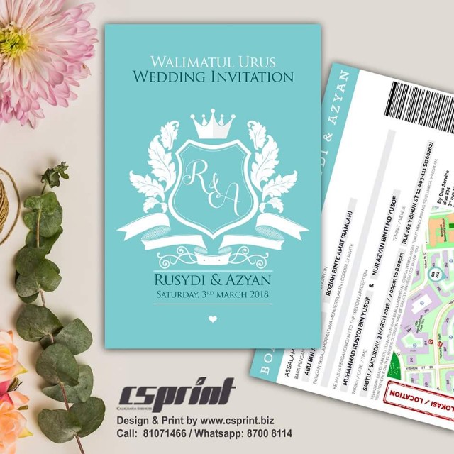 wedding card design and printing