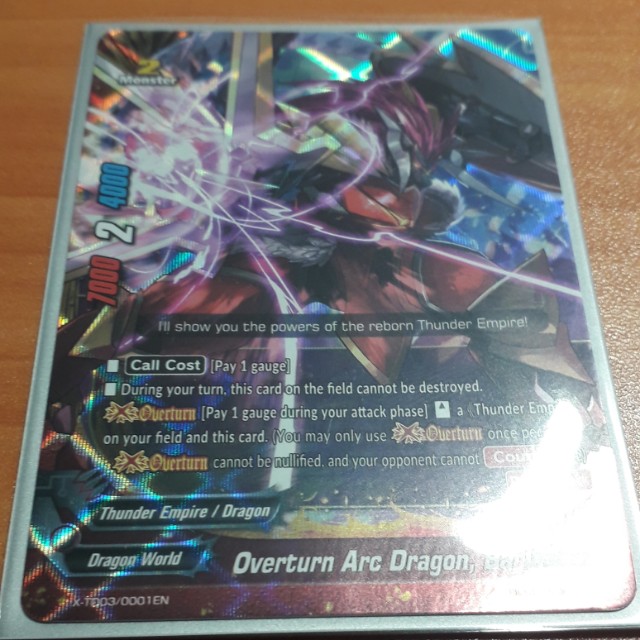 (buddyfight) overturn arc dragon, barlbatzz foil