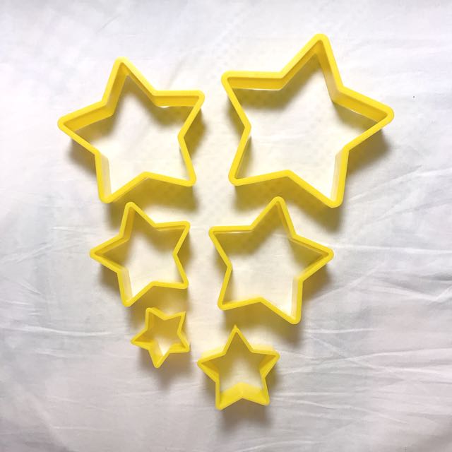 星星曲奇饼模具套装 star-shaped cookie mould