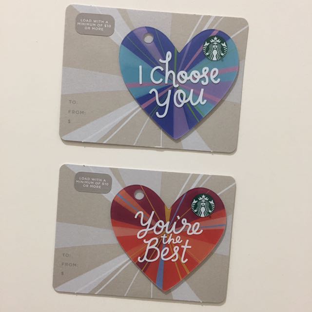 情人节mini starbucks card, tickets/vouchers, gift