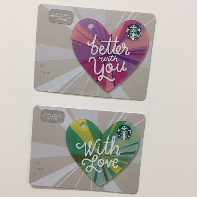 情人节mini starbucks card, tickets/vouchers, gift