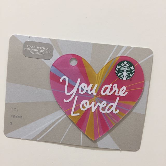 情人节mini starbucks card, tickets/vouchers, gift