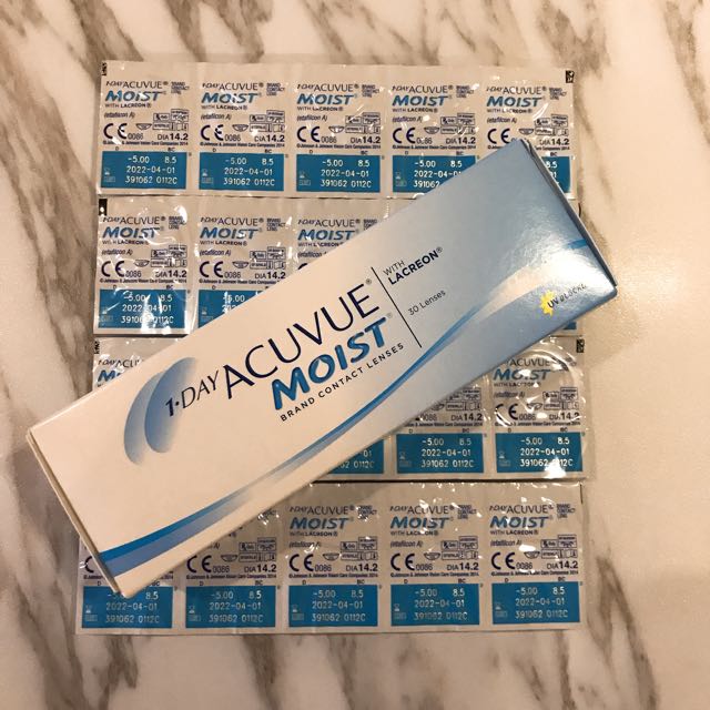 1 day acuvue moist contact lenses 稳形眼镜