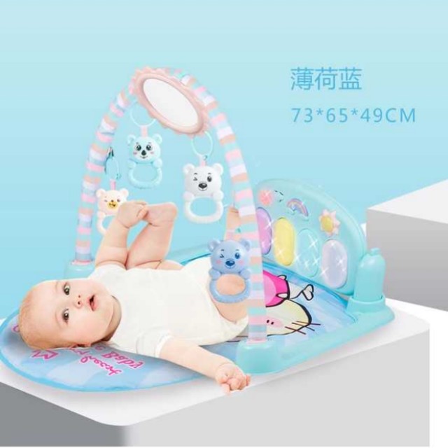 bnib baby play gym step piano