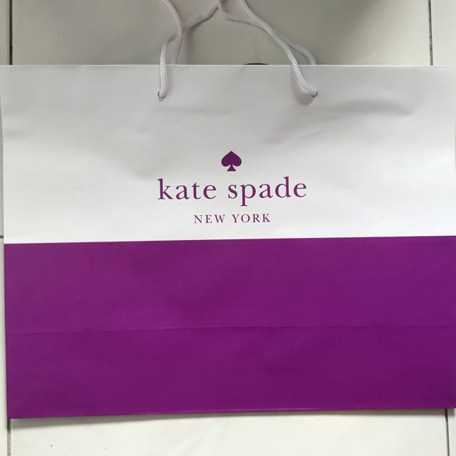 kate spade paper bag purple