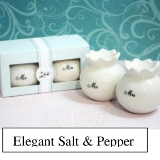salt and pepper door / party / wedding gifts