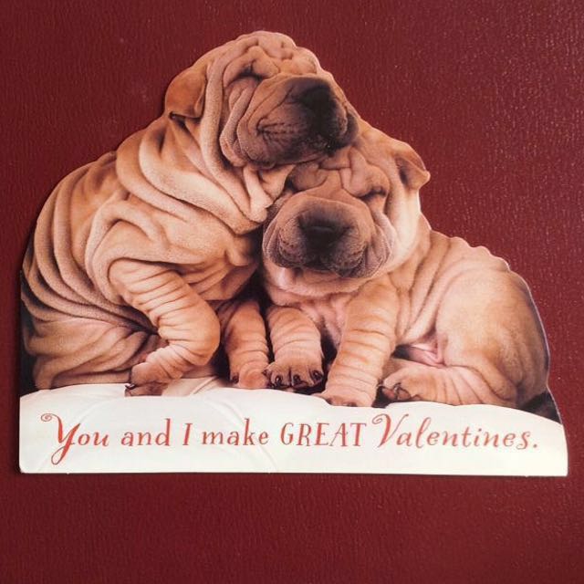 [hallmark] wrinkly duo valentines day card.