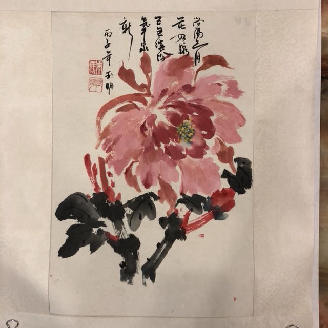 大师国画-牡丹花
