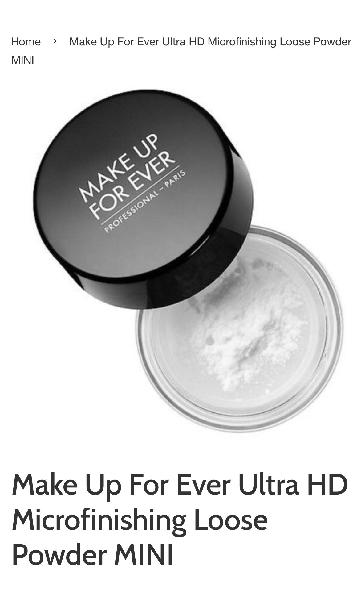 loosepowder,ricepowder make up forever loose powder mini