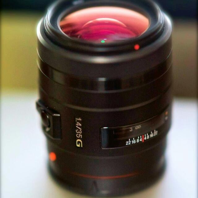 sony a-mount 35mmf1.4 g lens