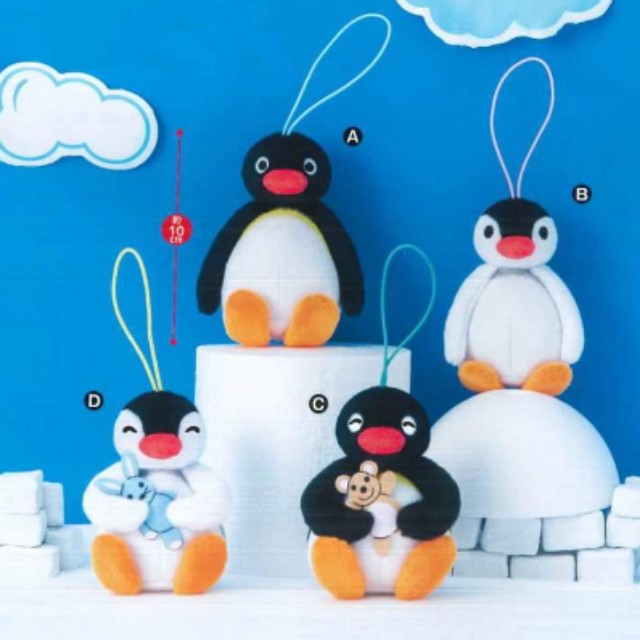 2018年9月 furyu 景品 pingu 企鹅公仔吊饰