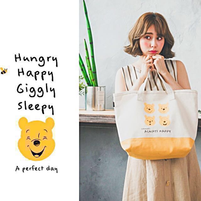 gracegift ☆disney☆ winnie the pooh casual canvas bag set