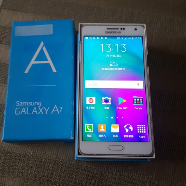 2015三星 a7 白色 16g