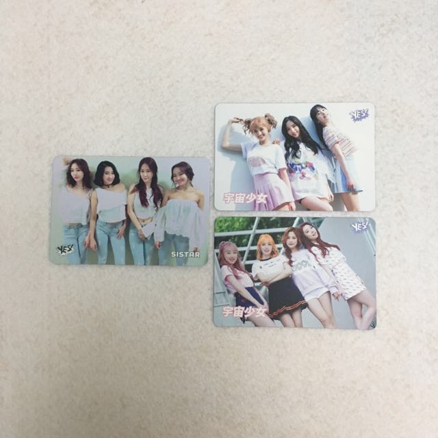 宇宙少女,sistar-yescard