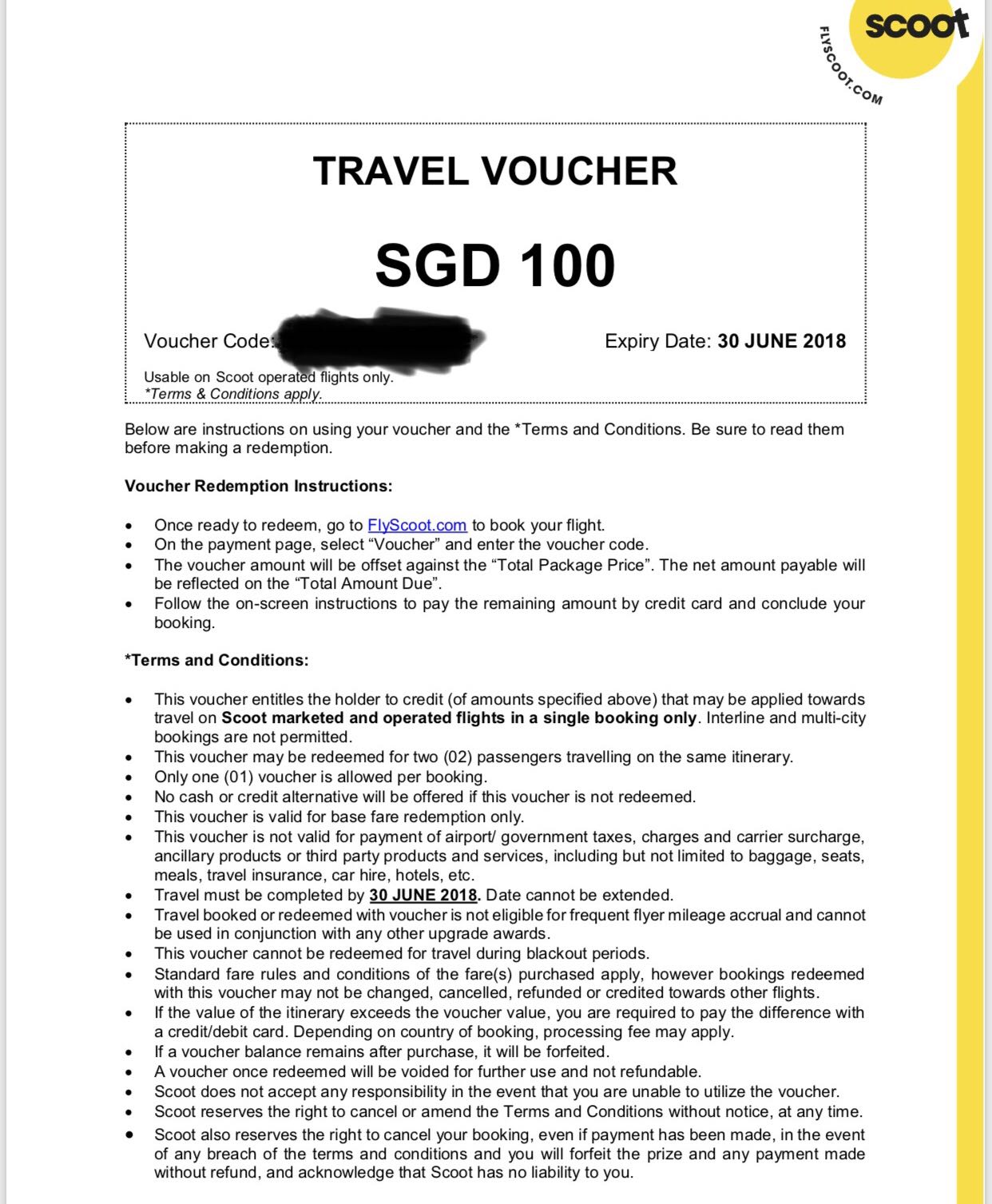 scoot travel voucher