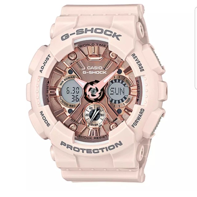 brand new: casio g-shock gma-120 light peach