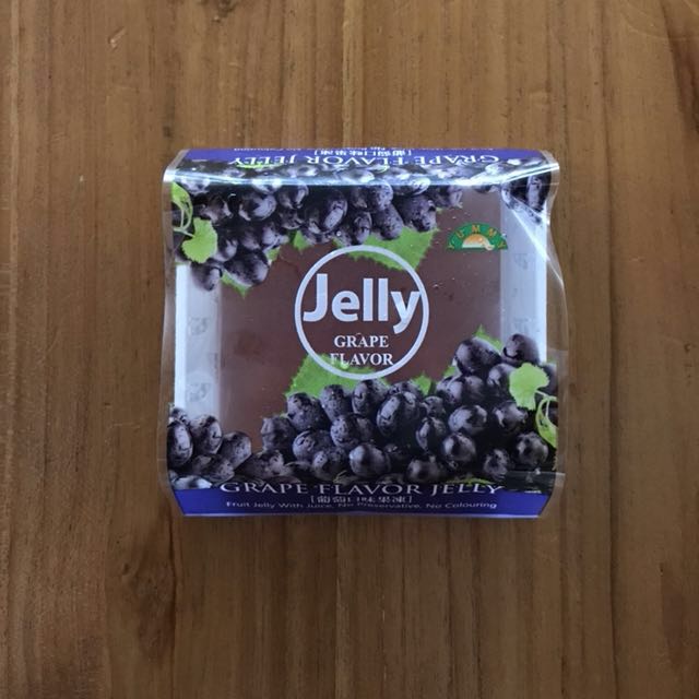 [buy 5 get 1 free] taiwanese grape flavoured jelly