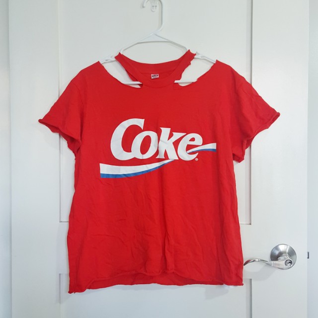 uniqlo distressed coke shirt