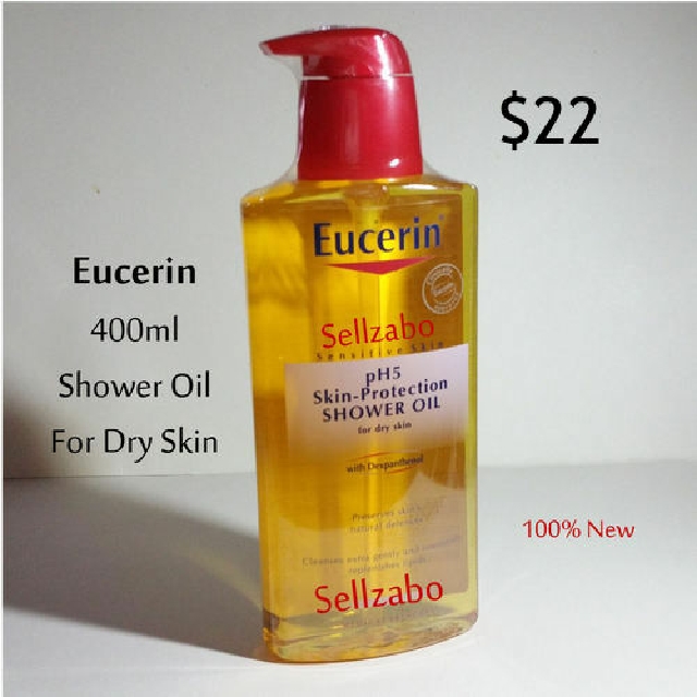 eucerin 400ml shower bath oil for dry skin ecerin shower