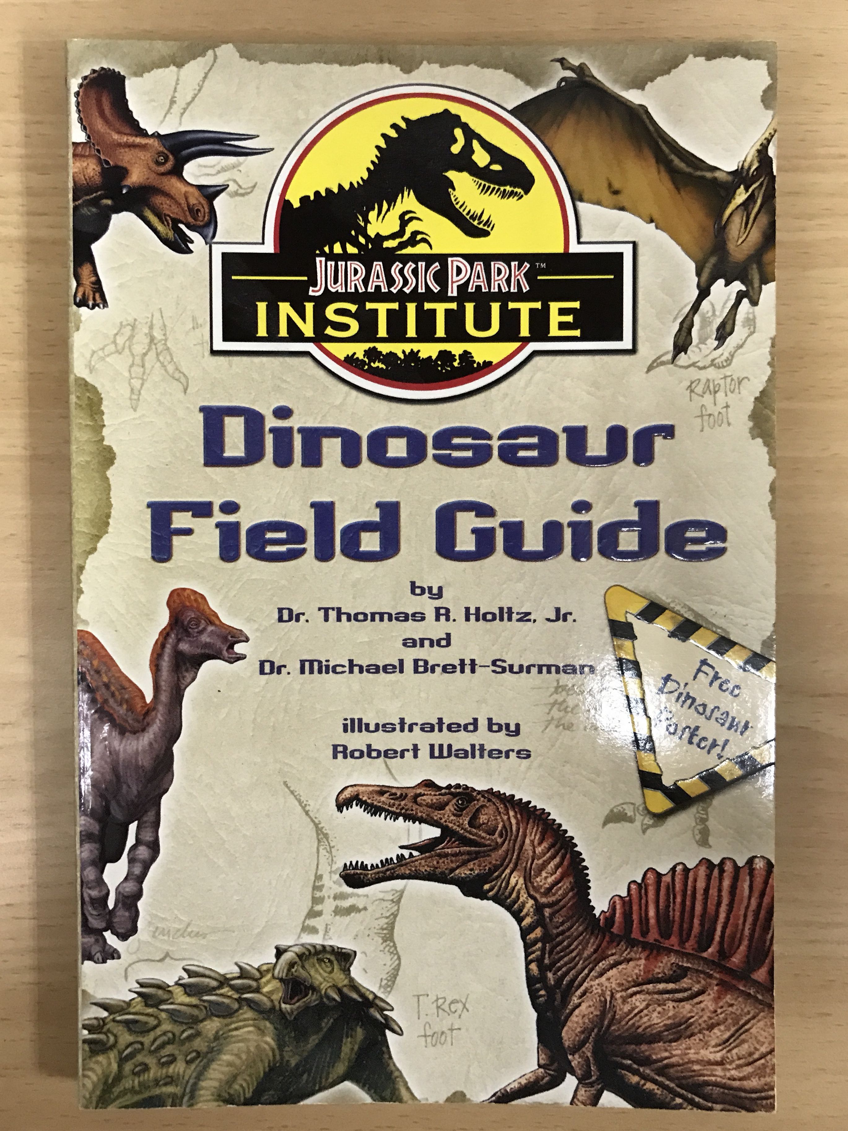 jurassic park insitute dinosaur field guide