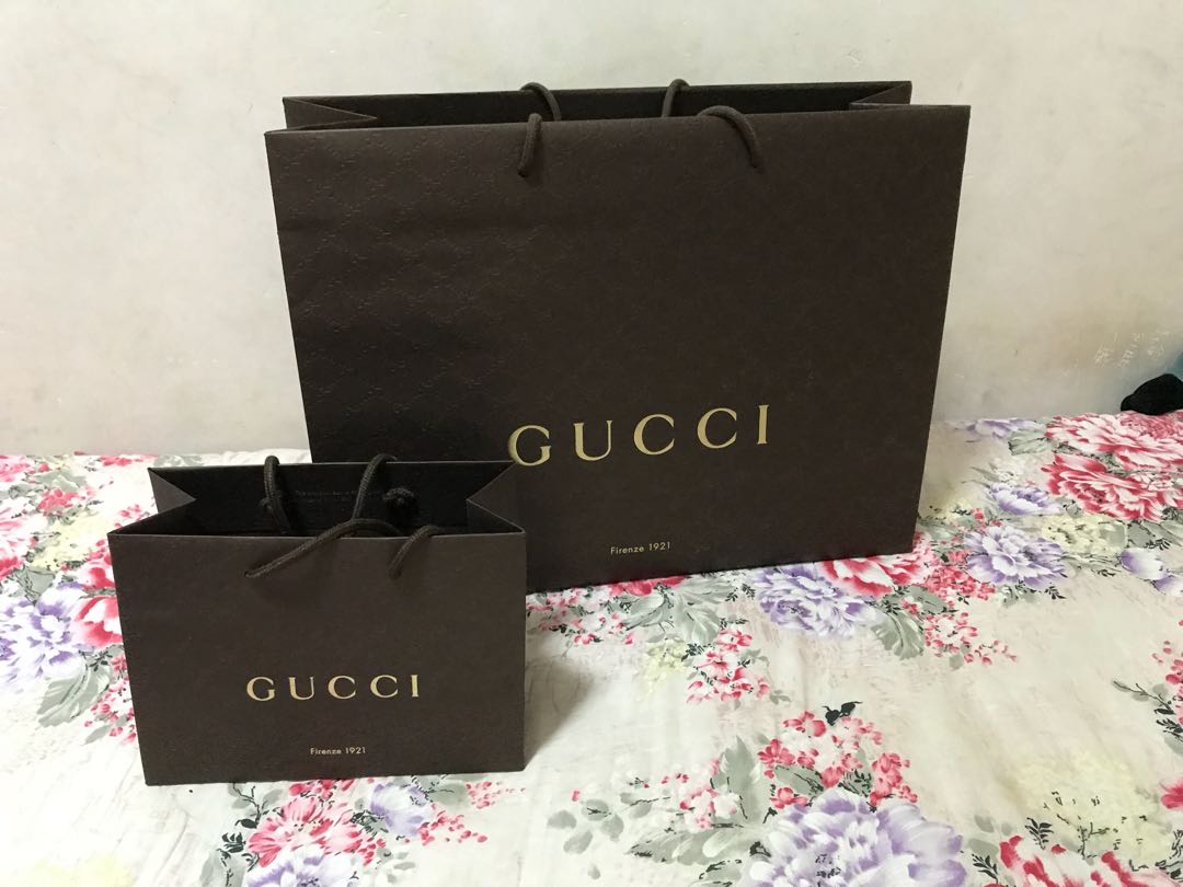 gucci 品牌纸袋