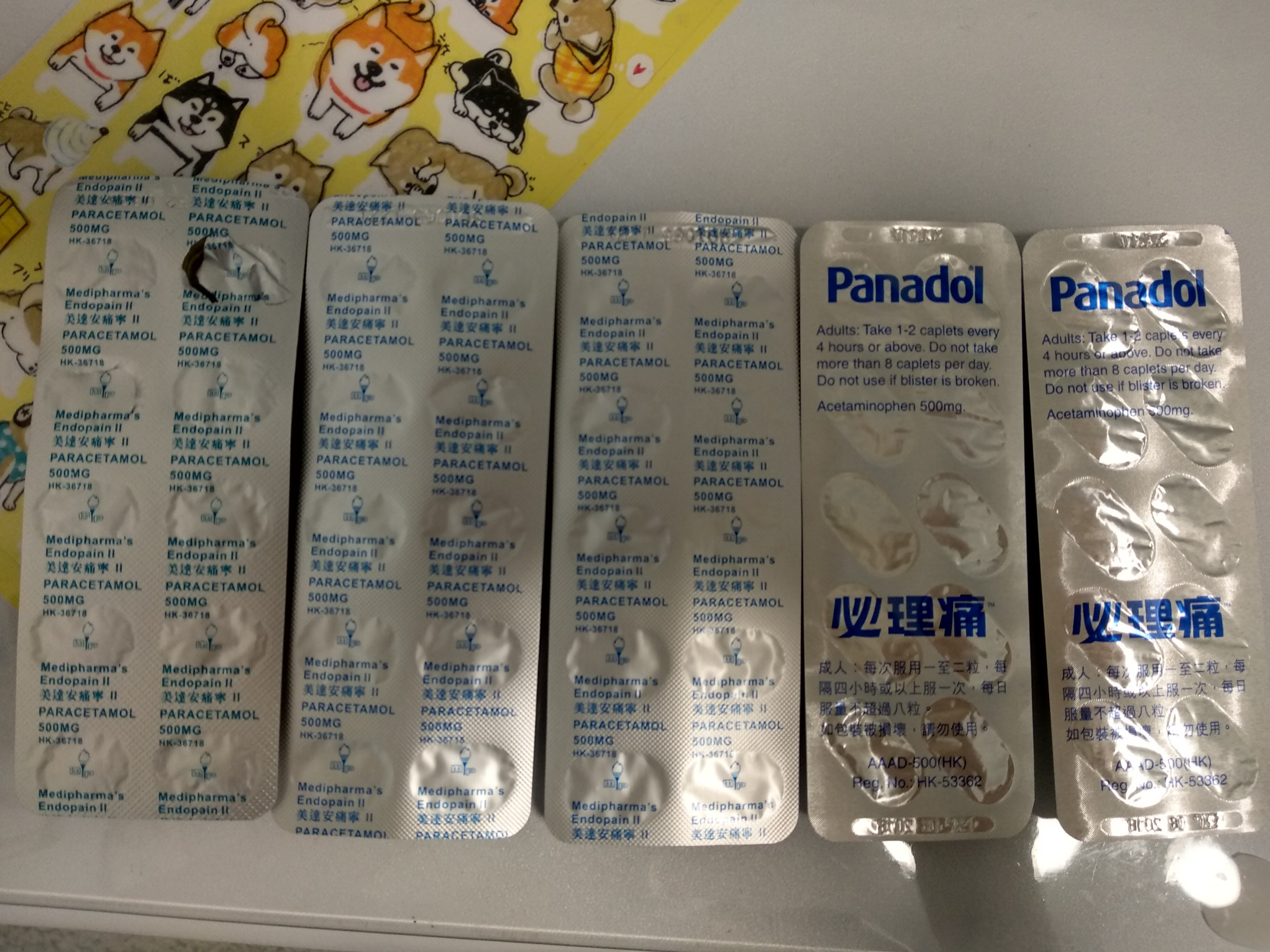 panadol & paracetamol 必理痛